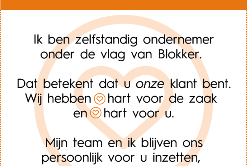 Blokker Poster
